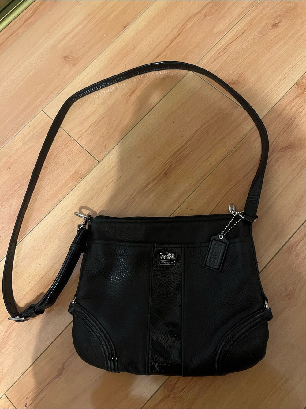 Coach Vintage Crossbody Purse Bag Black Leather